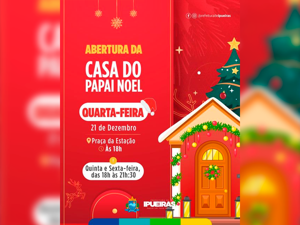 ABERTURA DA CASA DO PAPAI NOEL ABERTURA DA CASA DO PAPAI NOEL