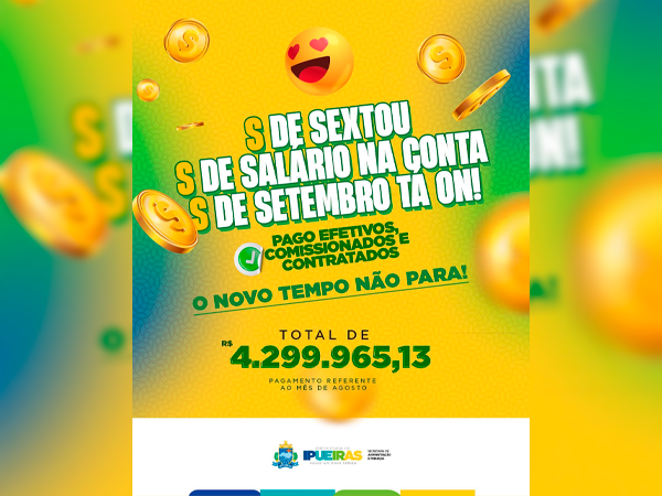 SALÁRIO NA CONTA